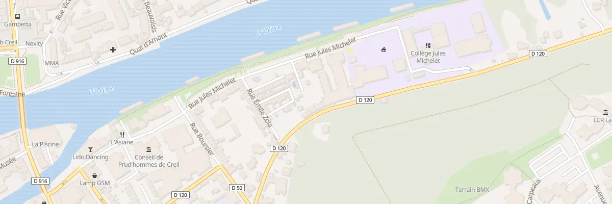 Plan du 710 Rte de Vaux à Creil