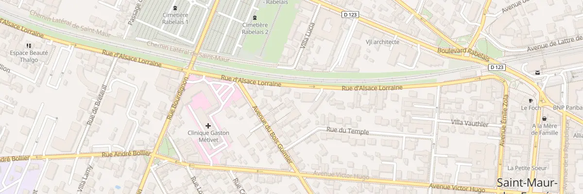 Plan du 60 Rue d’Alsace Lorraine à Saint-Maur-des-Fossés