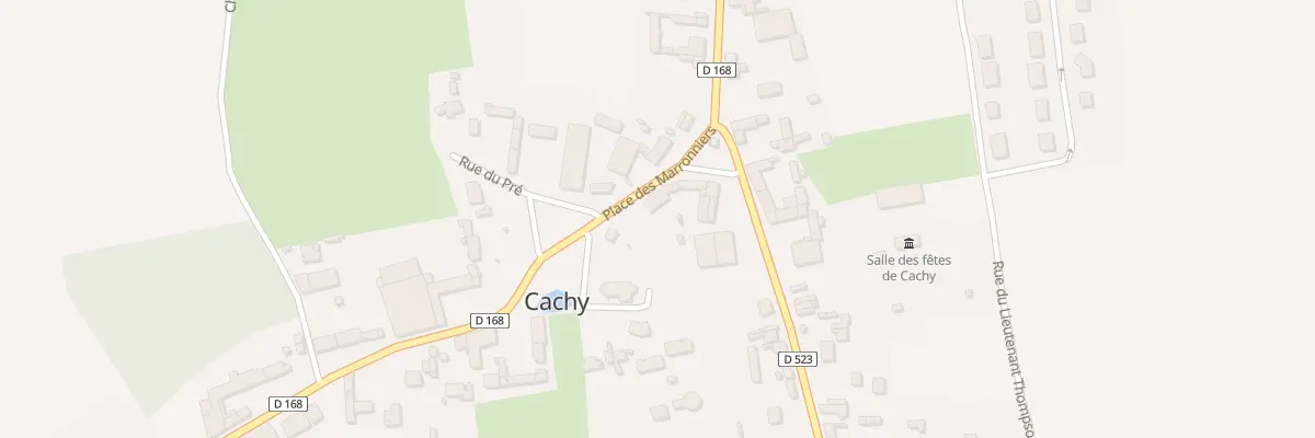 Plan du 2 Pl des Marronniers à Cachy