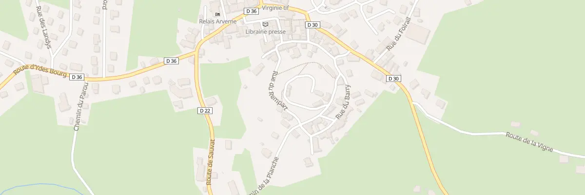 Plan du 10 Rpe de la Chapelle à Saignes