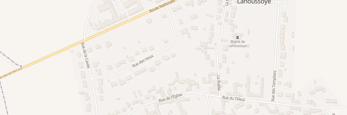 Plan du 5 Rue des Houx à Lahoussoye