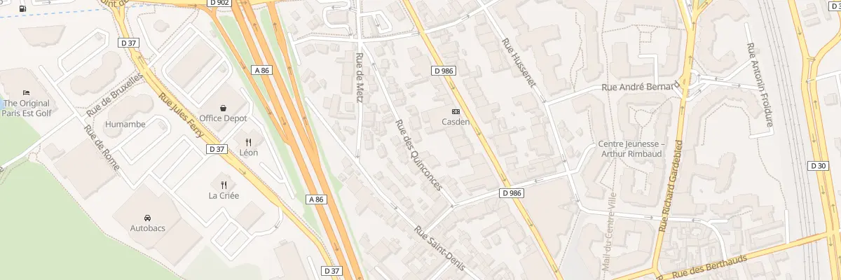 Plan du 14 Rue des Quinconces à Rosny-sous-Bois
