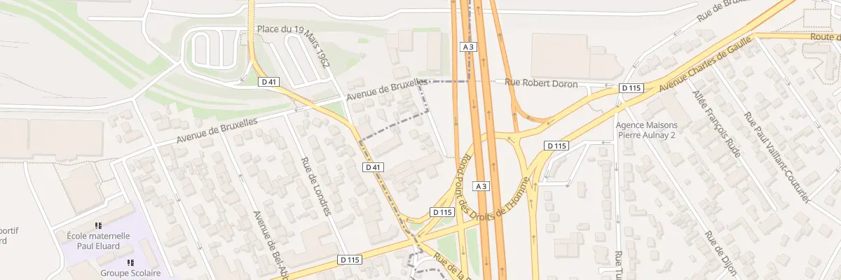 Plan du 13 Av de Monaco à Aulnay-sous-Bois