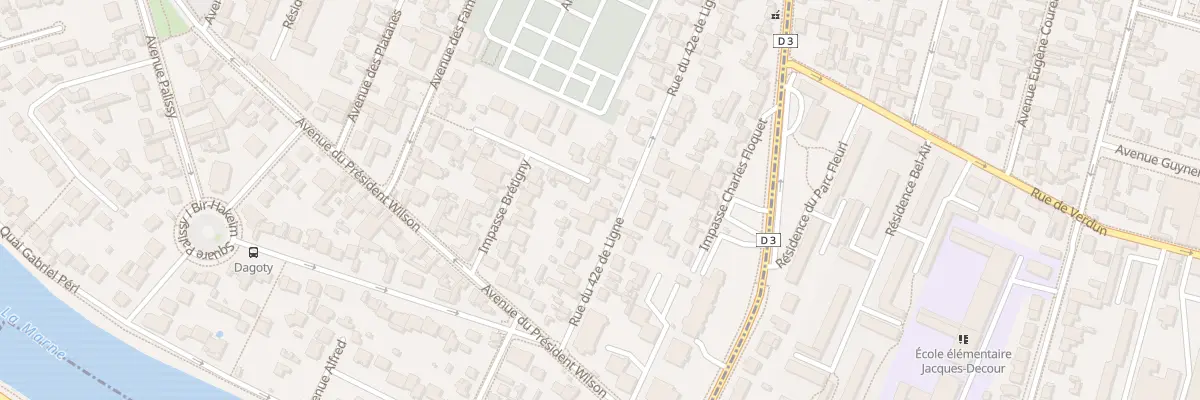 Plan du 58 Rue du 42é de Ligne à Joinville-le-Pont