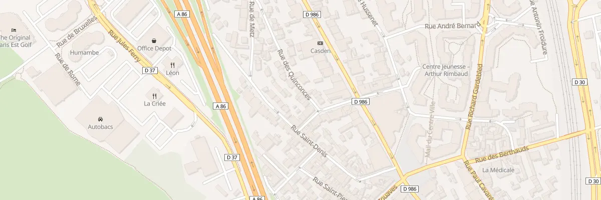 Plan du 3 Rue des Quinconces à Rosny-sous-Bois