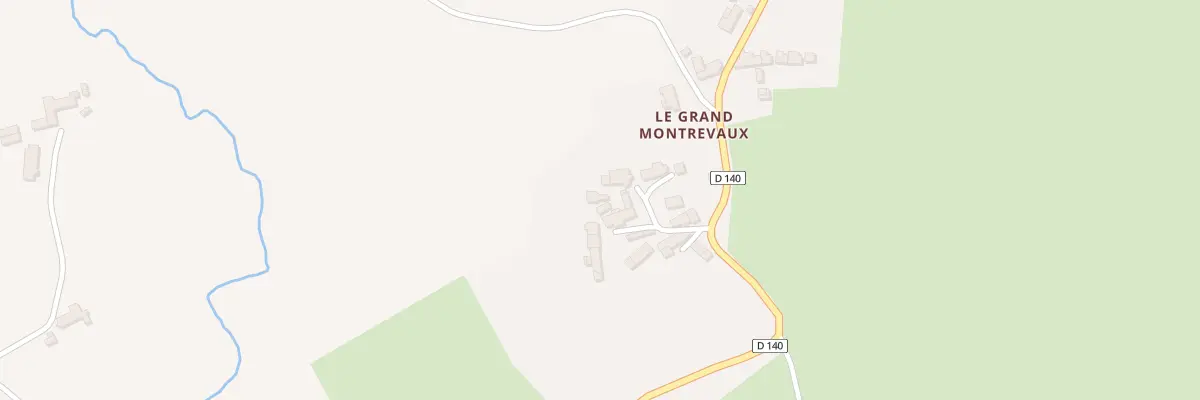 Plan du 8 Le Grand Montrevaux à Faverdines
