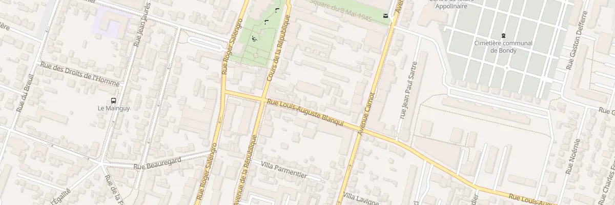 Plan du 13 Rue Louis Auguste Blanqui à Bondy