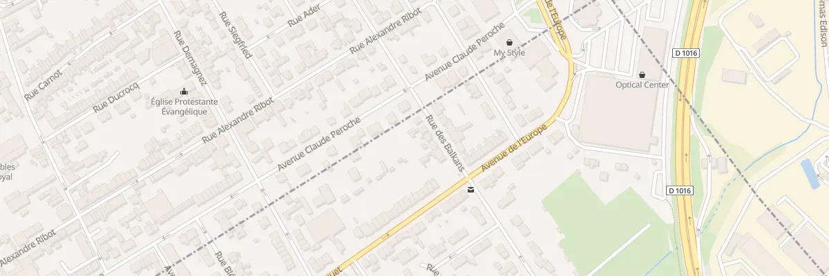 Plan du 7 Rue des Balkans à Creil