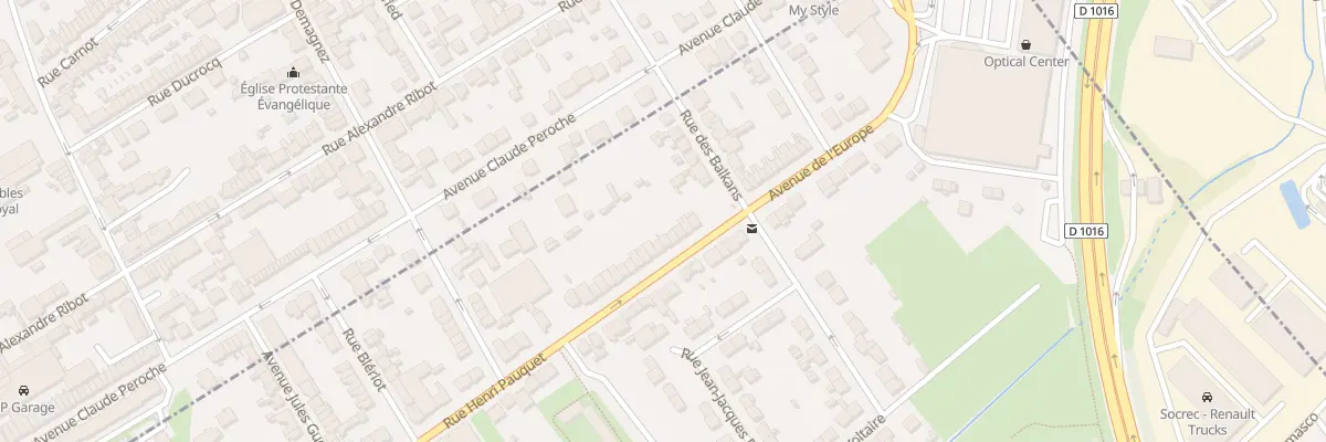 Plan du 10 Rue Henri Pauquet à Creil