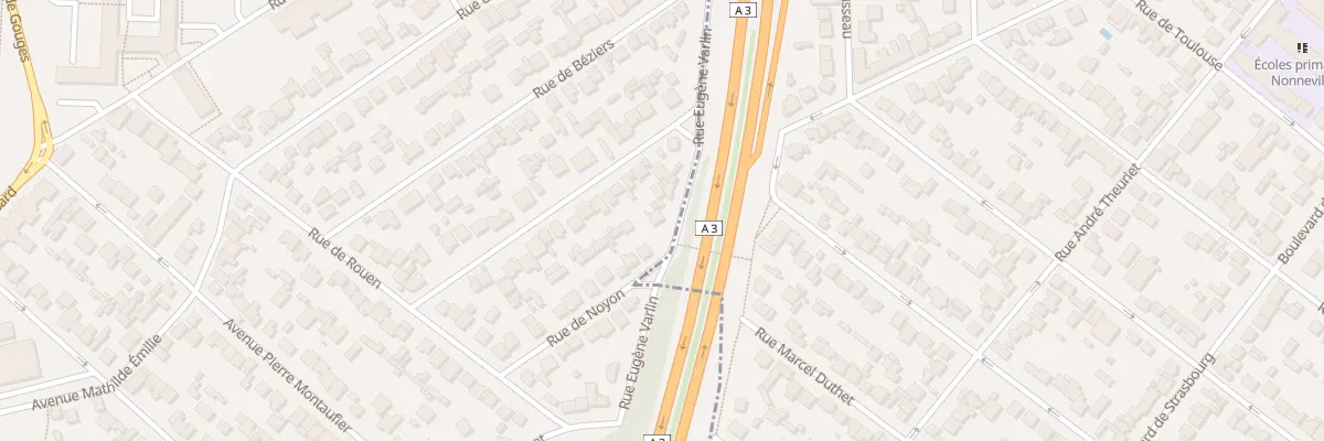 Plan du 64 Rue Eugène Varlin au Blanc-Mesnil