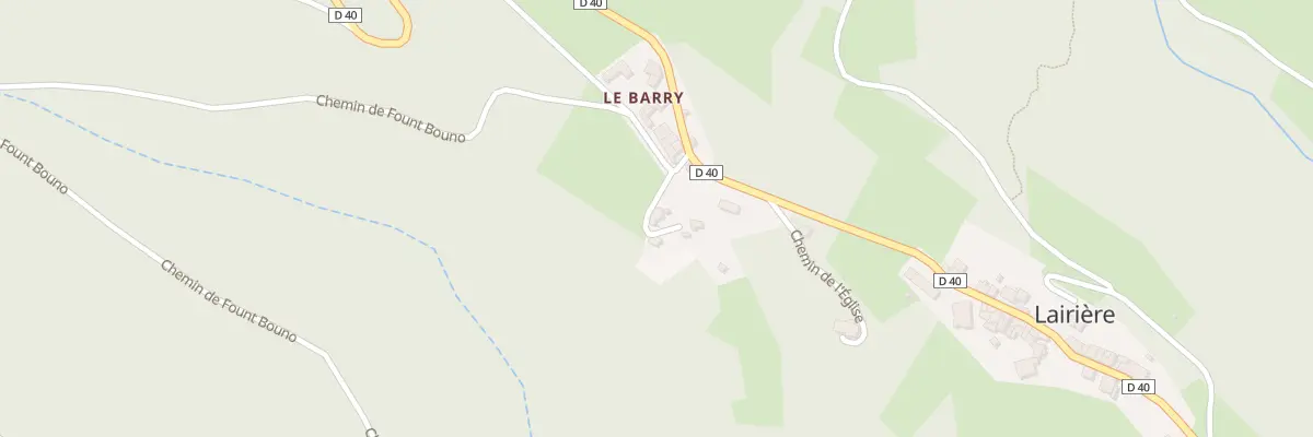 Plan du 18 Le Barry à Lairière
