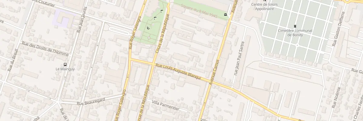 Plan du 17 Rue Louis Auguste Blanqui à Bondy