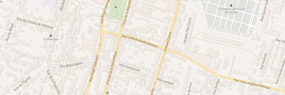 Plan du 18 Rue Louis Auguste Blanqui à Bondy