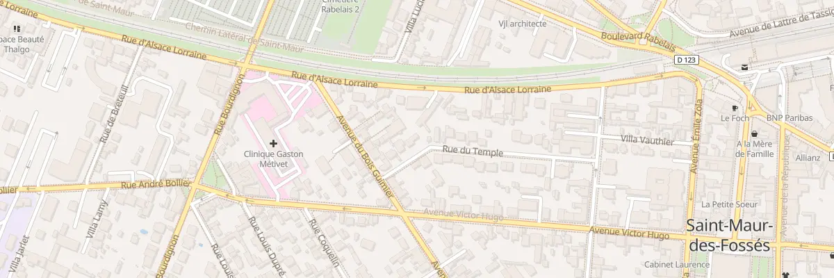 Plan du 22 Rue du Temple à Saint-Maur-des-Fossés