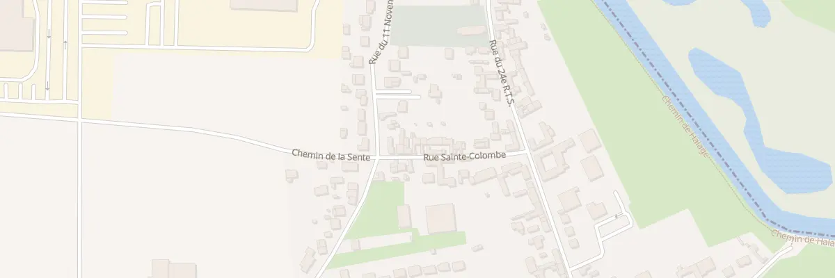 Plan du 14 Rue Ste Colombe à Aubigny