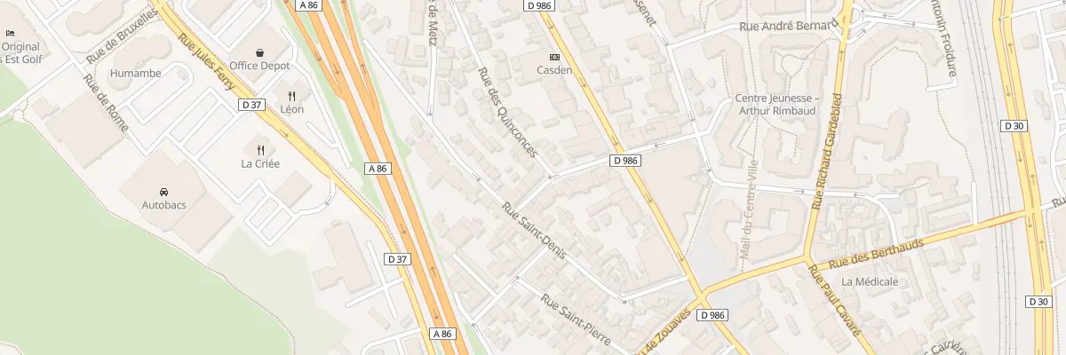Plan du 1 Rue des Quinconces à Rosny-sous-Bois