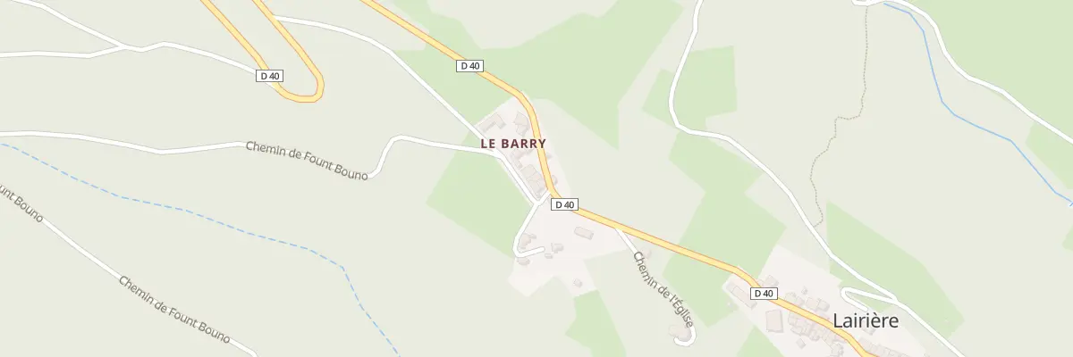 Plan du 15 Le Barry à Lairière