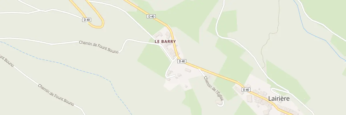 Plan du 1 Le Barry à Lairière