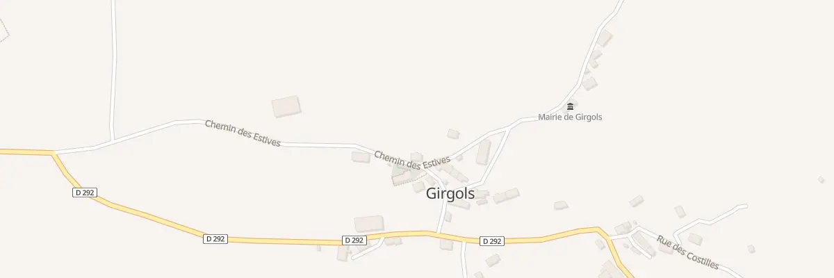 Plan du 5007 Le Bourg à Girgols