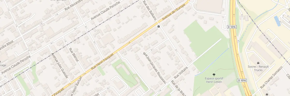 Plan du 23 Rue Jean Jacques Rousseau à Creil