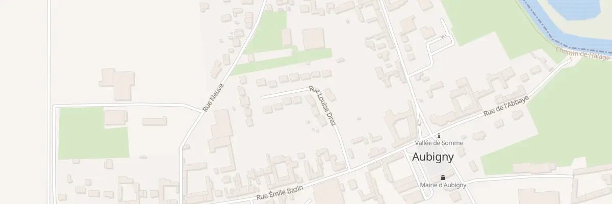 Plan du 7 Rue Louise Drez à Aubigny