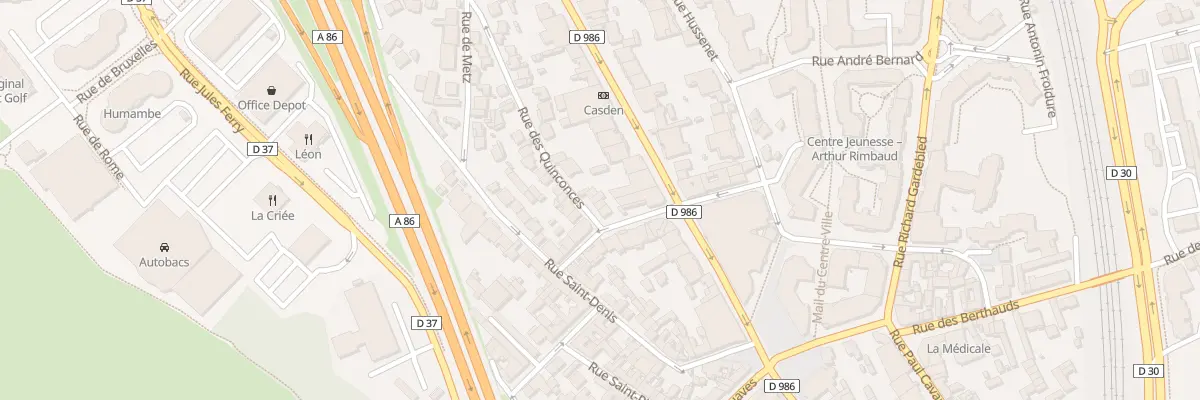 Plan du 4 Rue des Quinconces à Rosny-sous-Bois