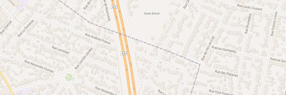 Plan du 55 Rue Anatole France au Blanc-Mesnil
