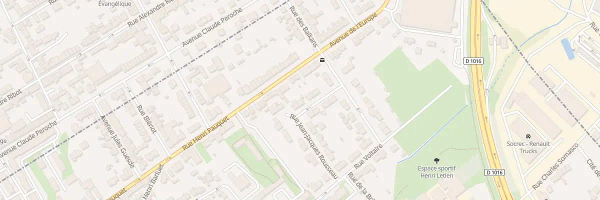 Plan du 25 Rue Jean Jacques Rousseau à Creil