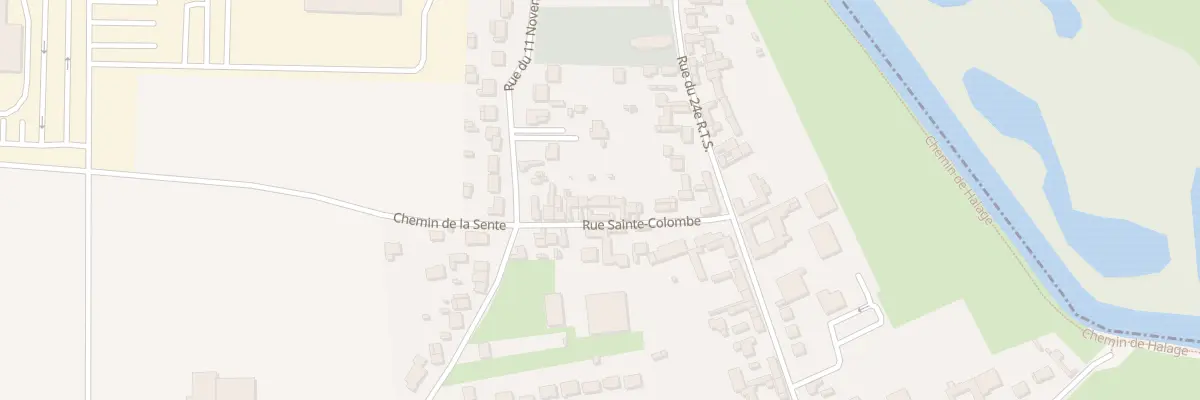 Plan du 10 Rue Ste Colombe à Aubigny