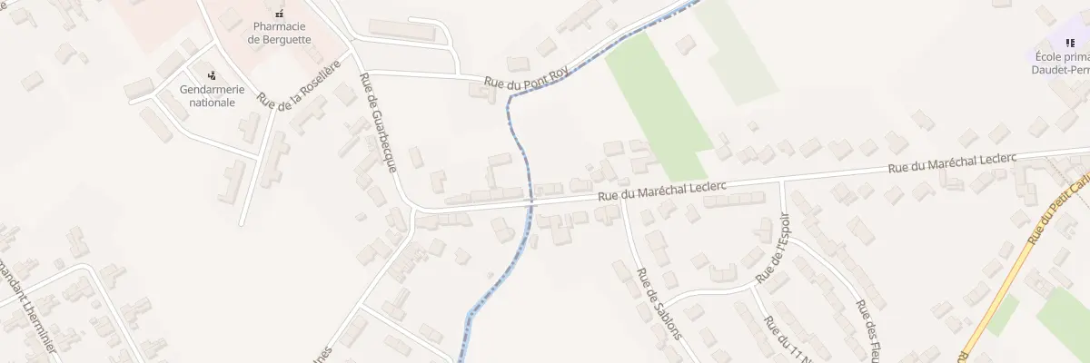Plan du 20 Rue du Marechal Leclerc à Guarbecque