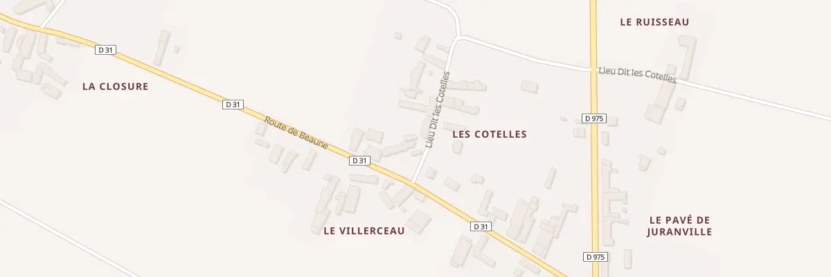 Plan du 3 Les Cotelles à Juranville