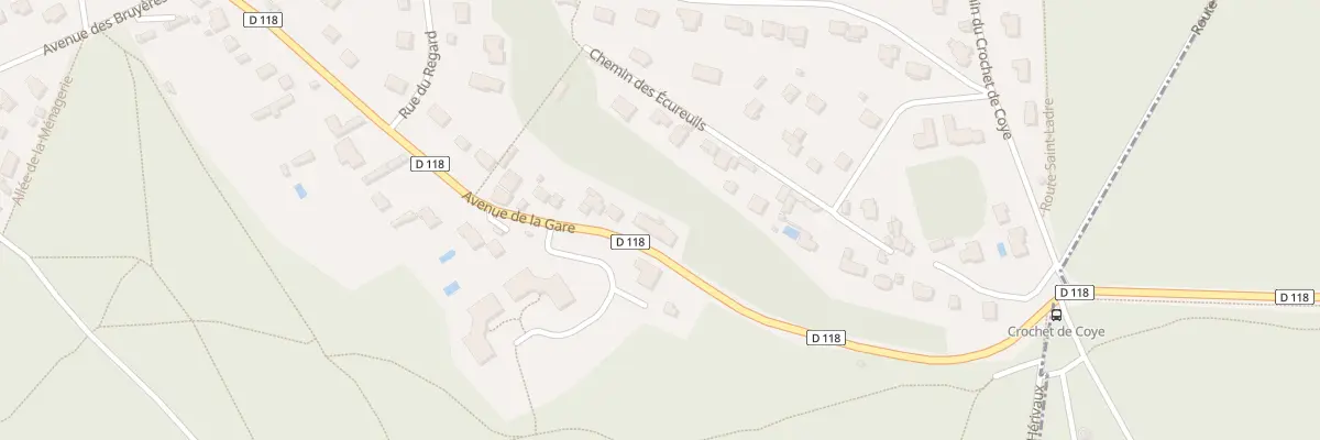 Plan du 45 Av de la Gare à Coye-la-Forêt