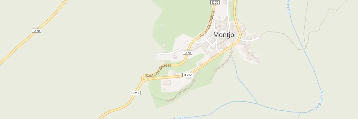 Plan du 1 Le Village à Montjoi