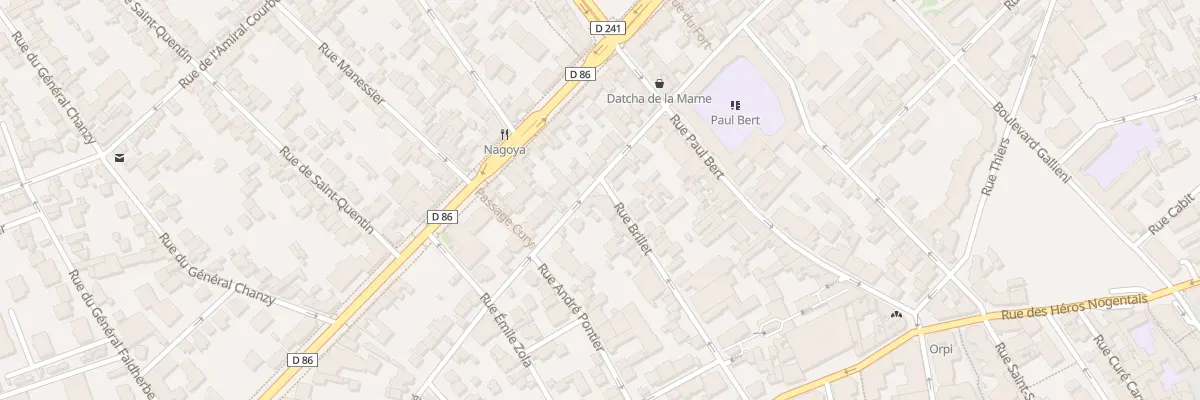Plan du 18 Rue Théodore Honoré à Nogent-sur-Marne