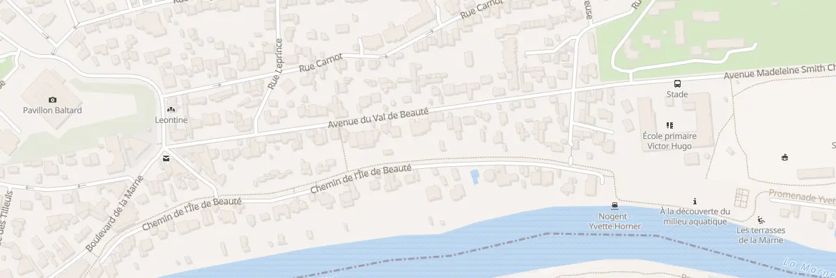 Plan du 50 Av du Val de Beauté à Nogent-sur-Marne