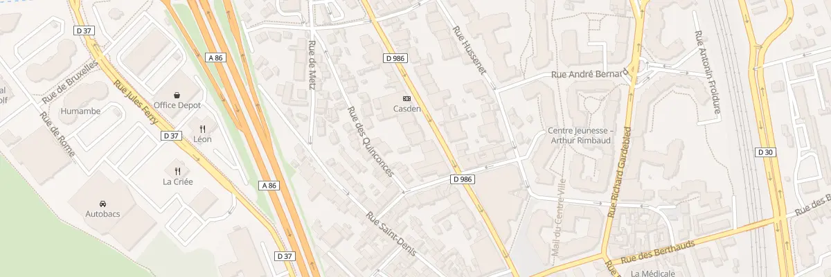 Plan du 23 Av du Gen de Gaulle à Rosny-sous-Bois