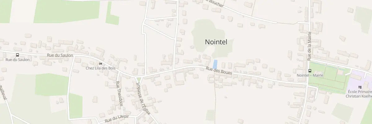 Plan du 20 Rue des Boues à Nointel