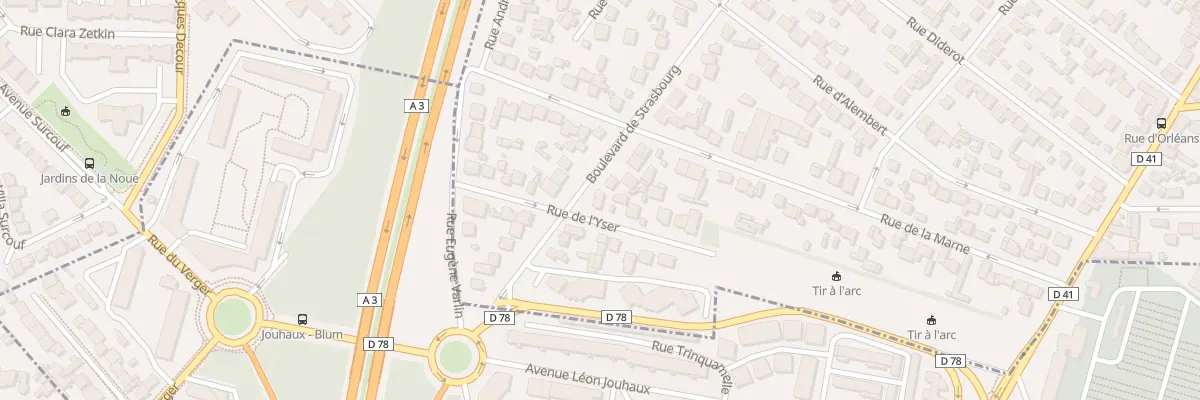 Plan du 189 Bd Strasbourg à Aulnay-sous-Bois