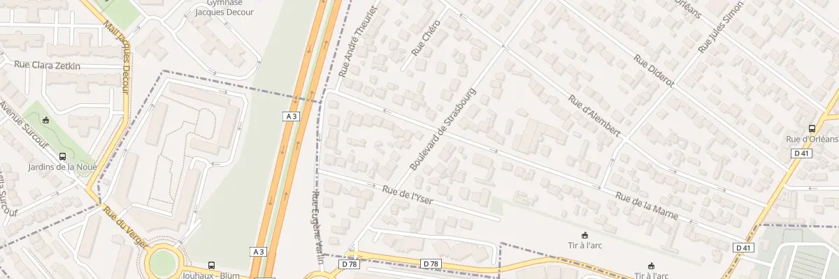 Plan du 192 Bd Strasbourg à Aulnay-sous-Bois