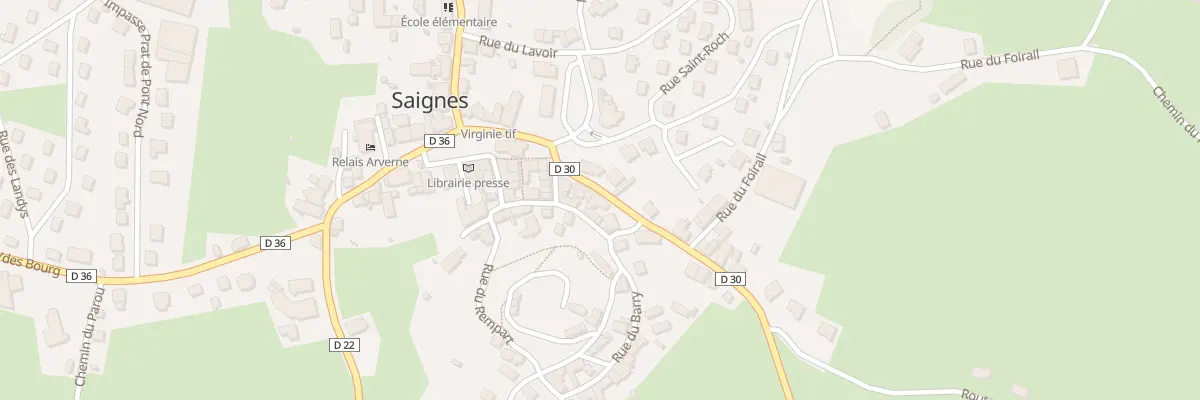 Plan du 8 Rte du Monteil à Saignes