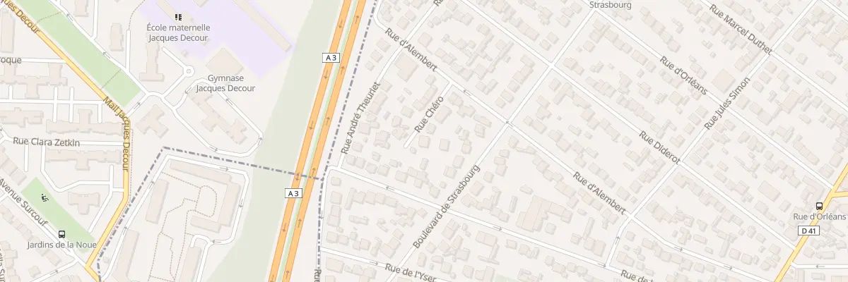 Plan du 9 Rue Chéro à Aulnay-sous-Bois