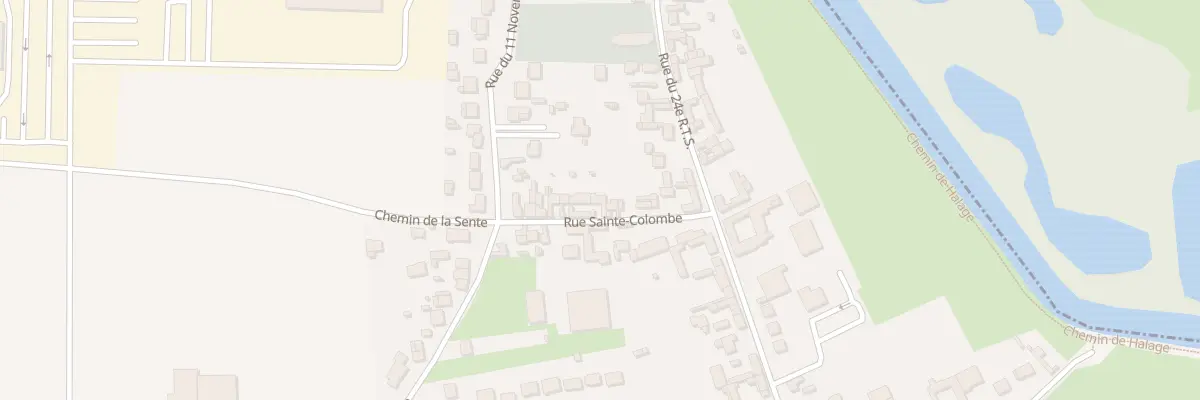 Plan du 8 Rue Ste Colombe à Aubigny