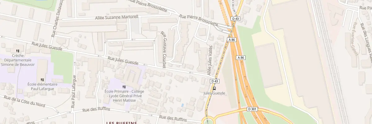 Plan du 109 Rue Jules Guesde à Montreuil