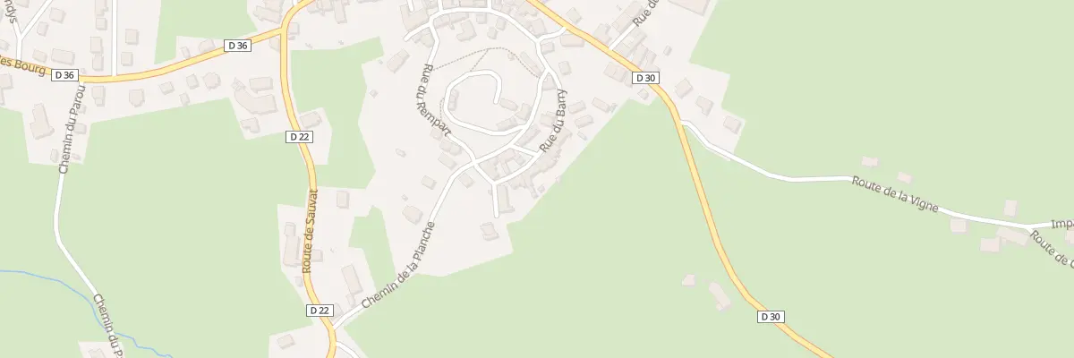 Plan du 23 Rue du Barry à Saignes