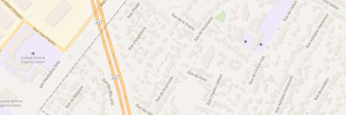 Plan du 47 Rue de Roumanie à Aulnay-sous-Bois