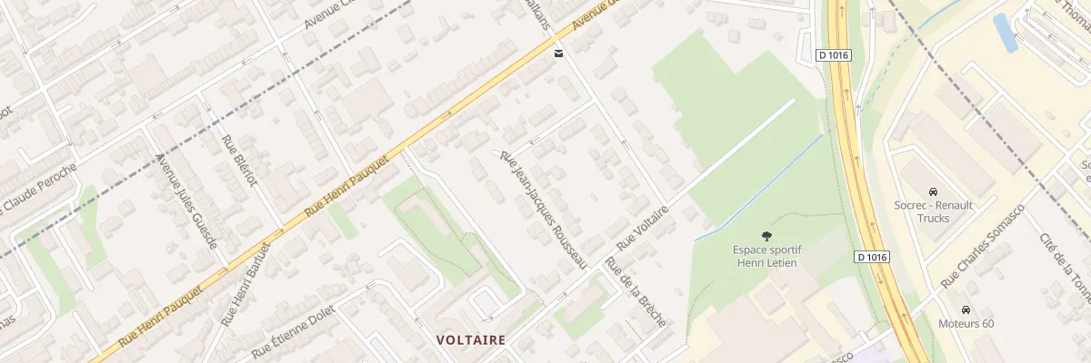 Plan du 12 Rue Jean Jacques Rousseau à Creil