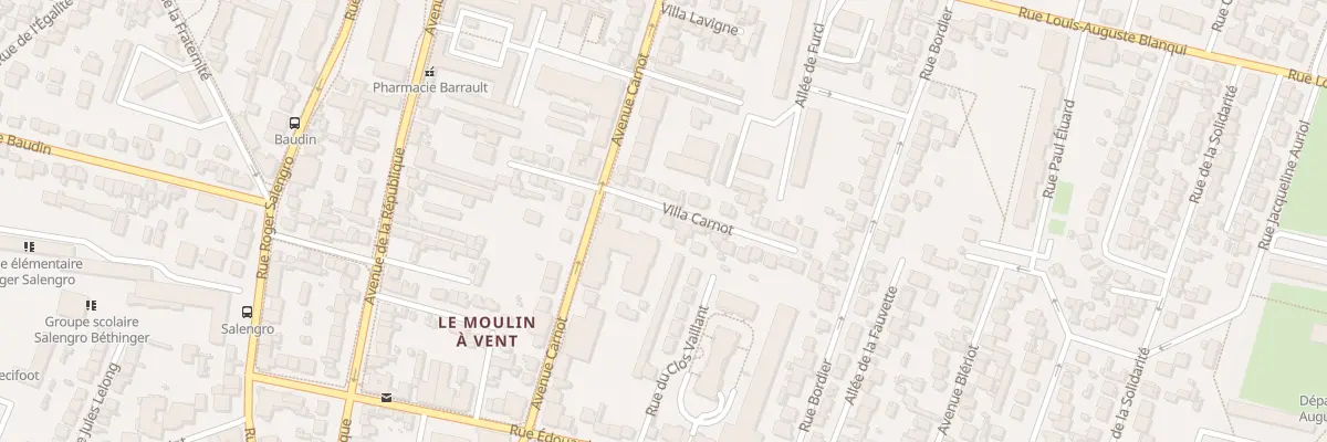 Plan du 6 Vla Carnot à Bondy