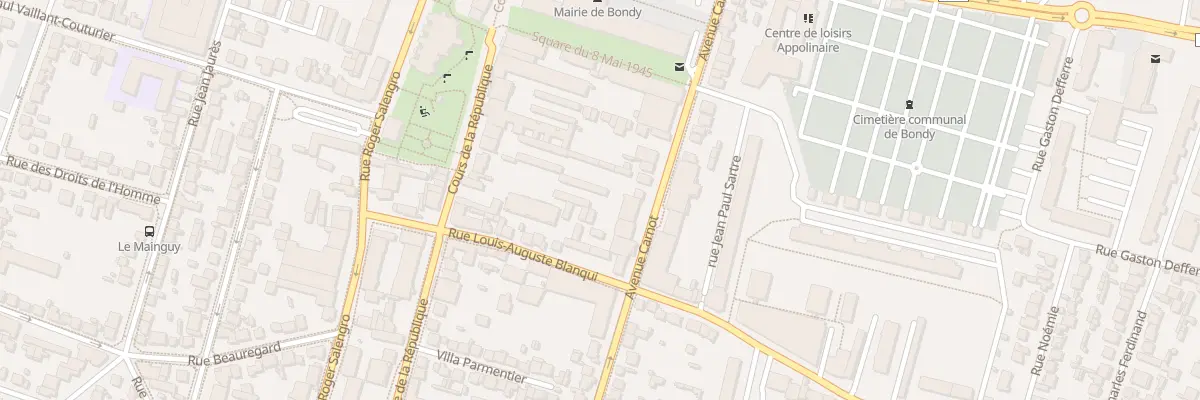 Plan du 44 Av Carnot à Bondy