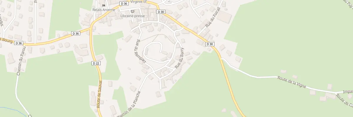 Plan du 6 Rue du Barry à Saignes