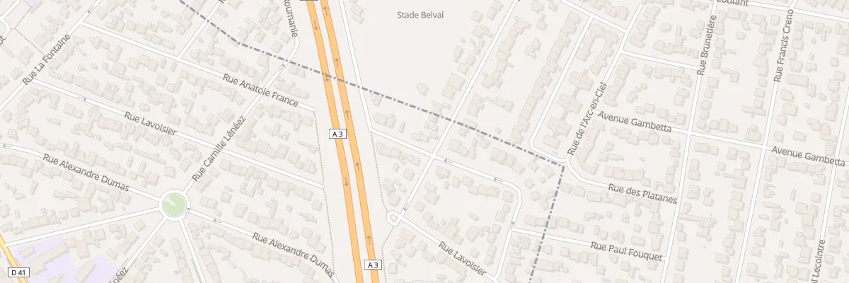 Plan du 63 Rue Anatole France au Blanc-Mesnil